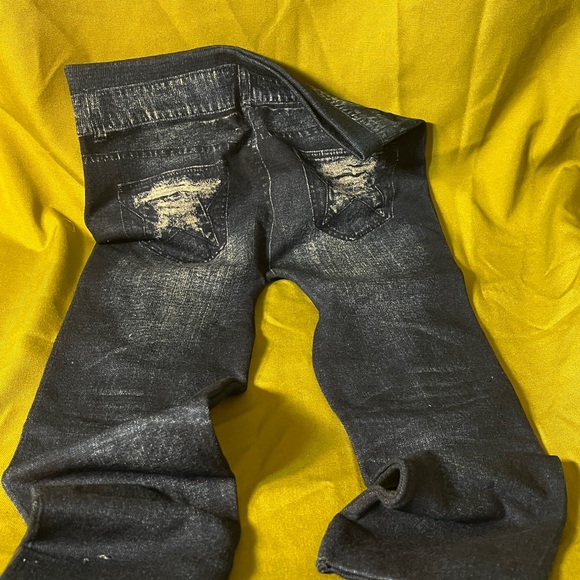 Poplooks Distressed Crop Jeggings - Picture 4 of 5